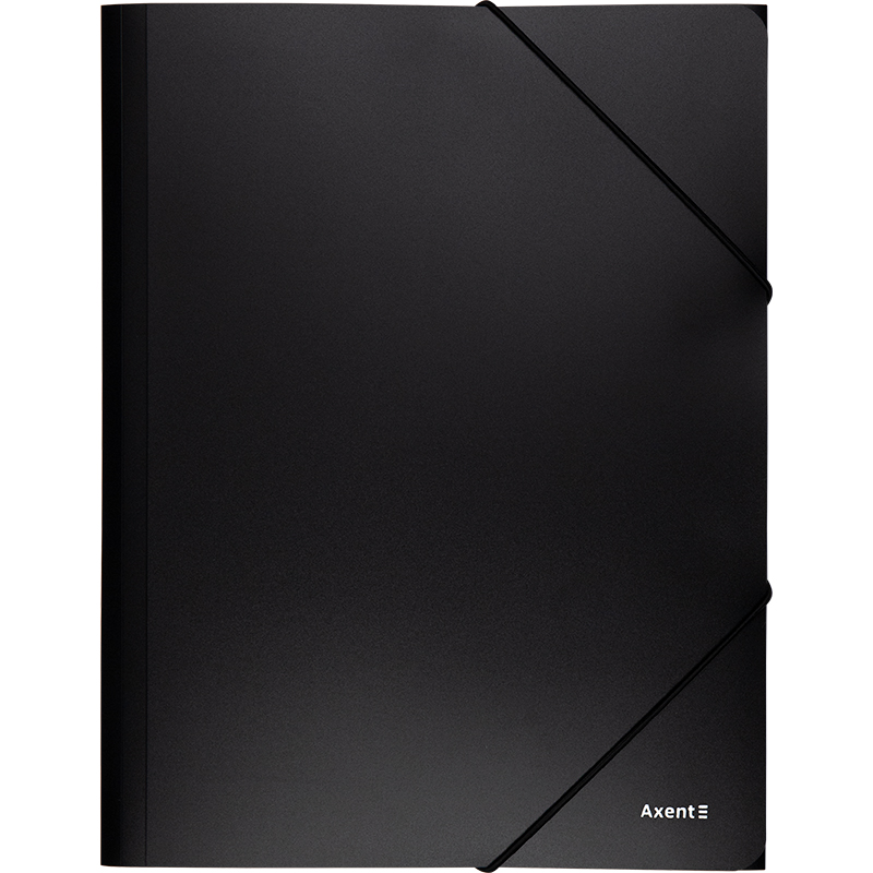 Папка на гумках Axent 1508-01-A, А4, чорна